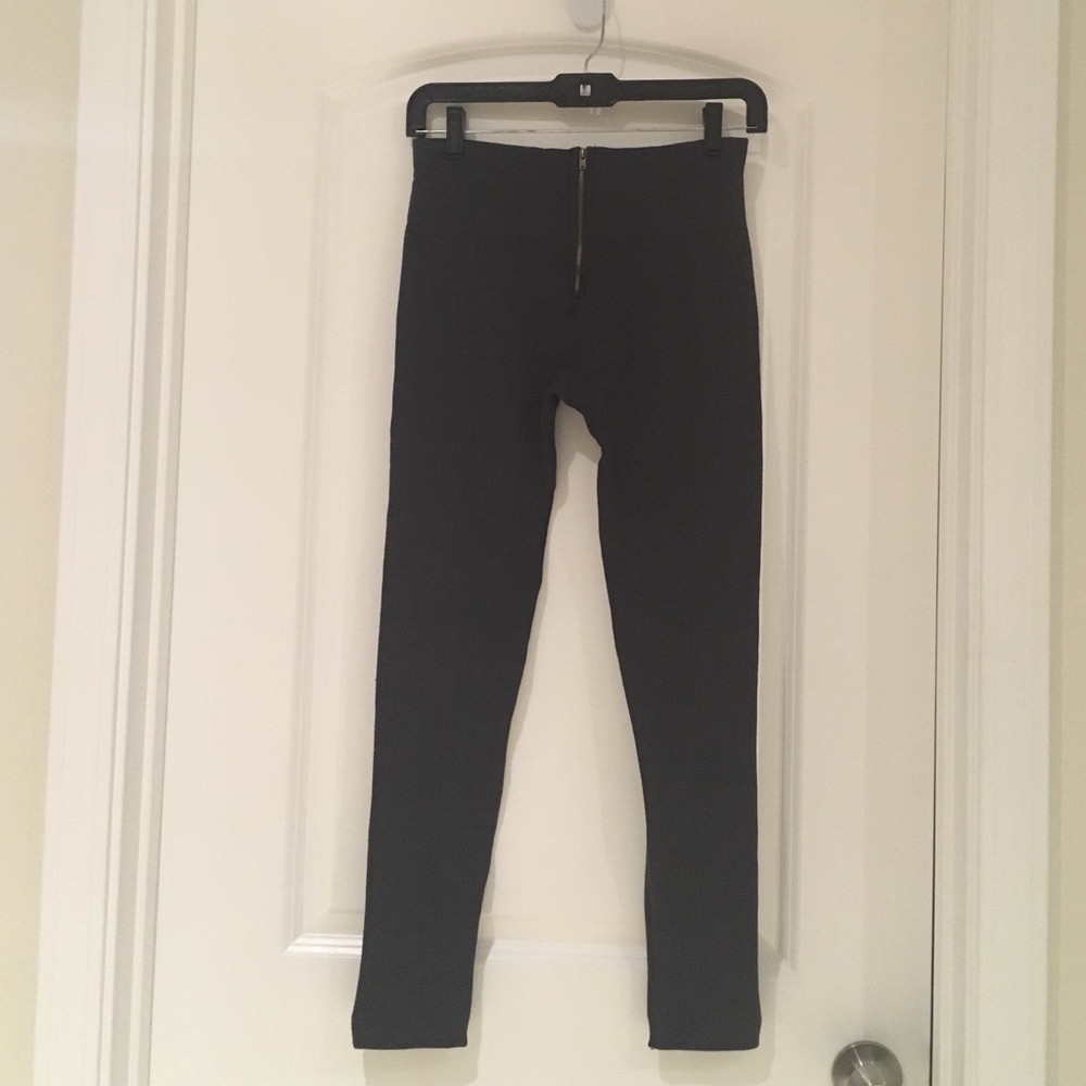Charcoal Fleece Lined Leggings.